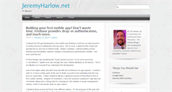 Desktop Screenshot of jeremyharlow.net