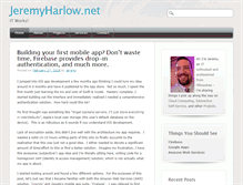 Tablet Screenshot of jeremyharlow.net